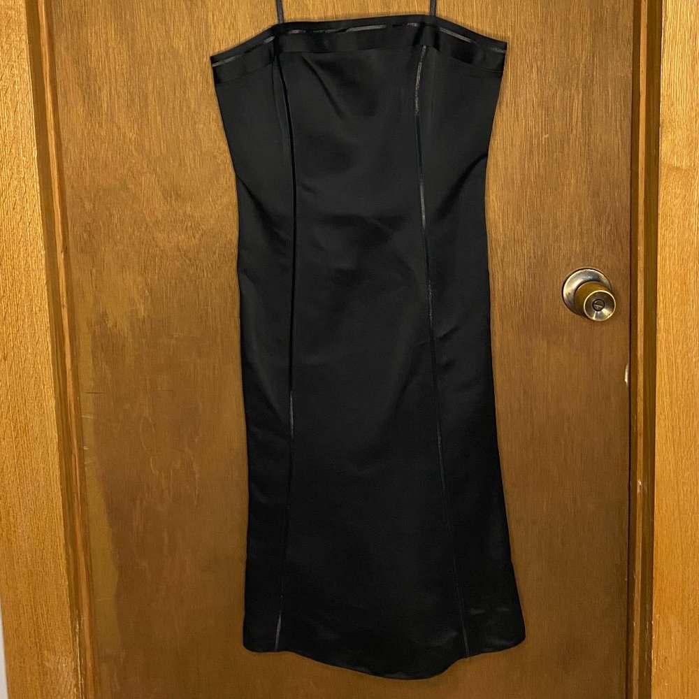 Never-worn, Ann Taylor strapless black fit & flare dress (size 4)